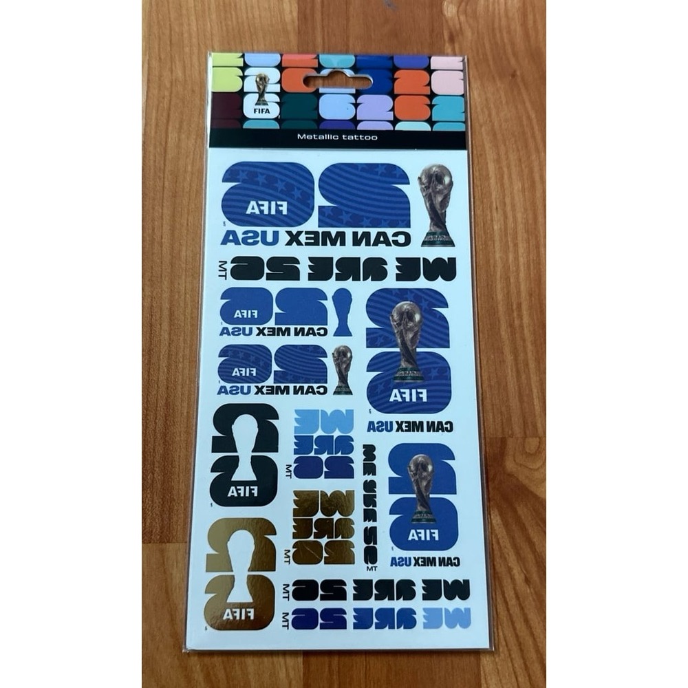 FIFA World Cup 2026™ USA Temporary Metallic Tattoo Sheet